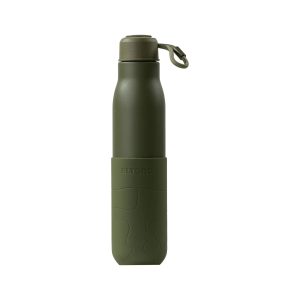 Eltoro Stainless Steel Bottle 750ml Olive With Olive Sleeve - Tashqila