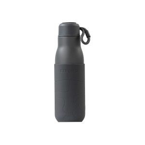 Eltoro Stainless Steel Bottle 500ml Grey With Grey Sleeve - Tashqila