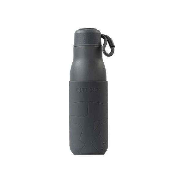 Eltoro Stainless Steel Bottle 500ml Grey With Grey Sleeve - Tashqila