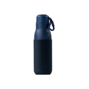 Eltoro Stainless Steel Bottle 500ml Navy With Navy Sleeve - Tashqila