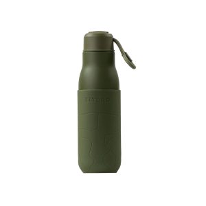 Eltoro Stainless Steel Bottle 500ml Olive With Olive Sleeve - Tashqila