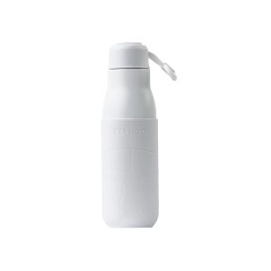 Eltoro Stainless Steel Bottle 500ml White With White Sleeve - Tashqila