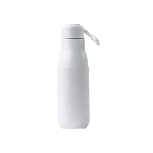 Eltoro Stainless Steel Bottle 500ml White With White Sleeve - Tashqila