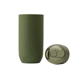 Eltoro Bottle Sleeve With Straw Lid - Olive - Tashqila