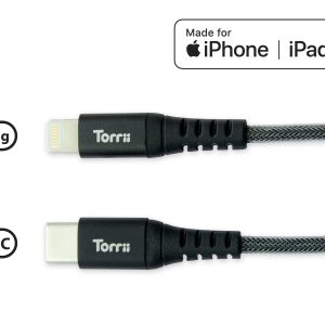 Torrii Kevable Type-C To Mfi Lightning Cable - Black - Tashqila