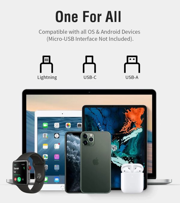 iWalk 60W 4in1 Twister Duo Cable 1M Cable - Black - Tashqila