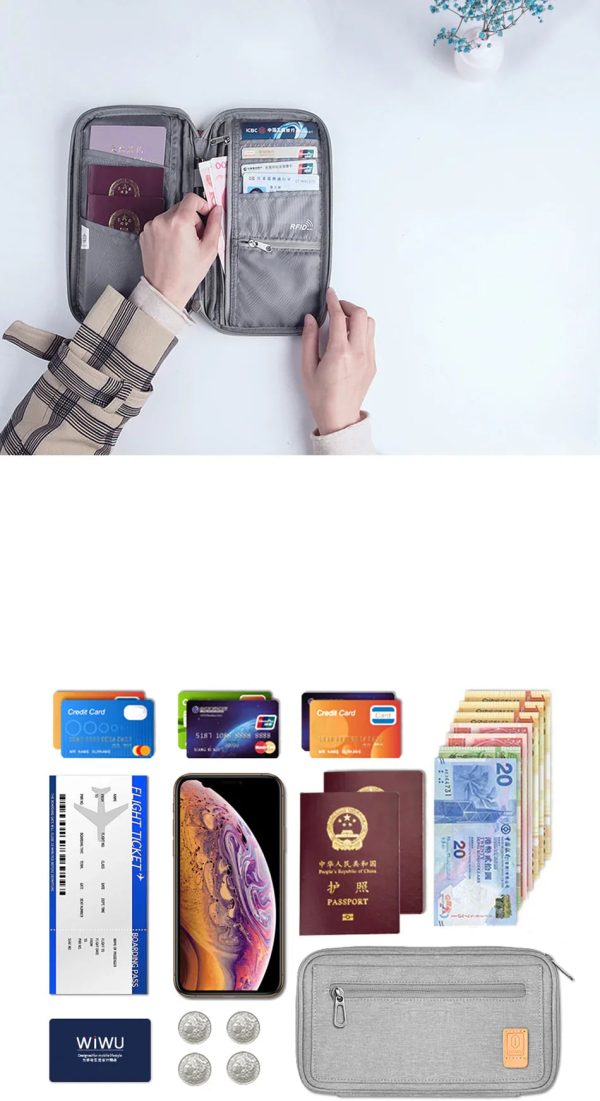 Wiwu Pioneer Passport Pouch - Black - Tashqila