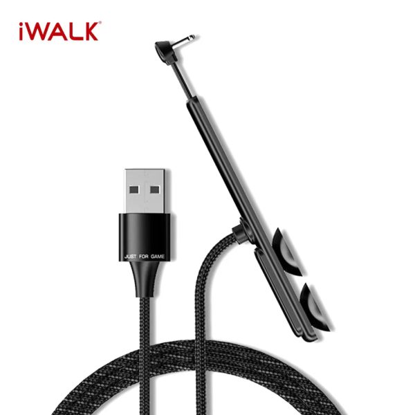 iWalk Crazy Link Gaming Charging Lightning Cable - Black - Tashqila