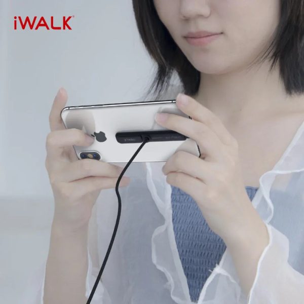 iWalk Crazy Link Gaming Charging Lightning Cable - Black - Tashqila