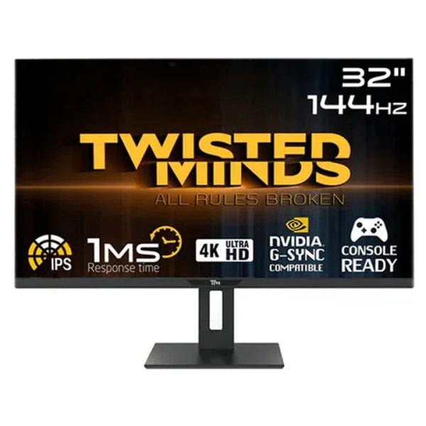 Twisted Minds UHD 32'', 4K, 144Hz, 1ms, HDMI 2.1, IPS Panel Gaming Monitor - Tashqila