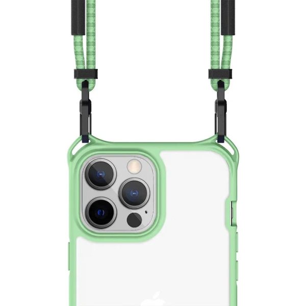 Itskins Hybrid Sling iPhone 13 Pro Max Cover - Light Green - Tashqila
