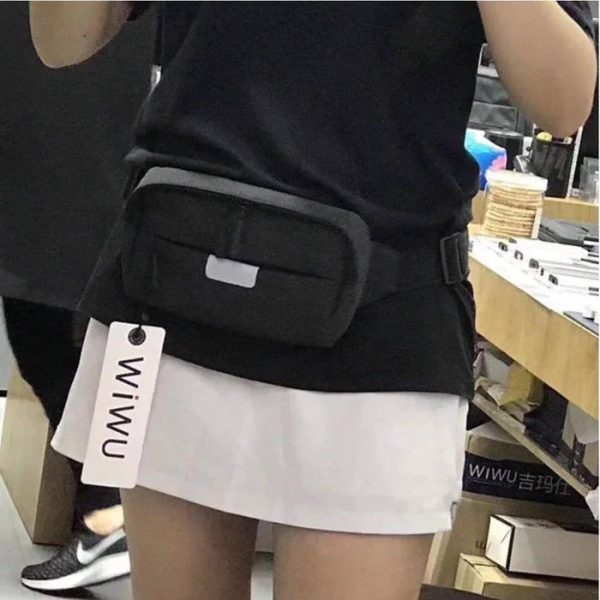 Wiwu Funny Pack Shoulder & Waist Pouch - Gray - Tashqila