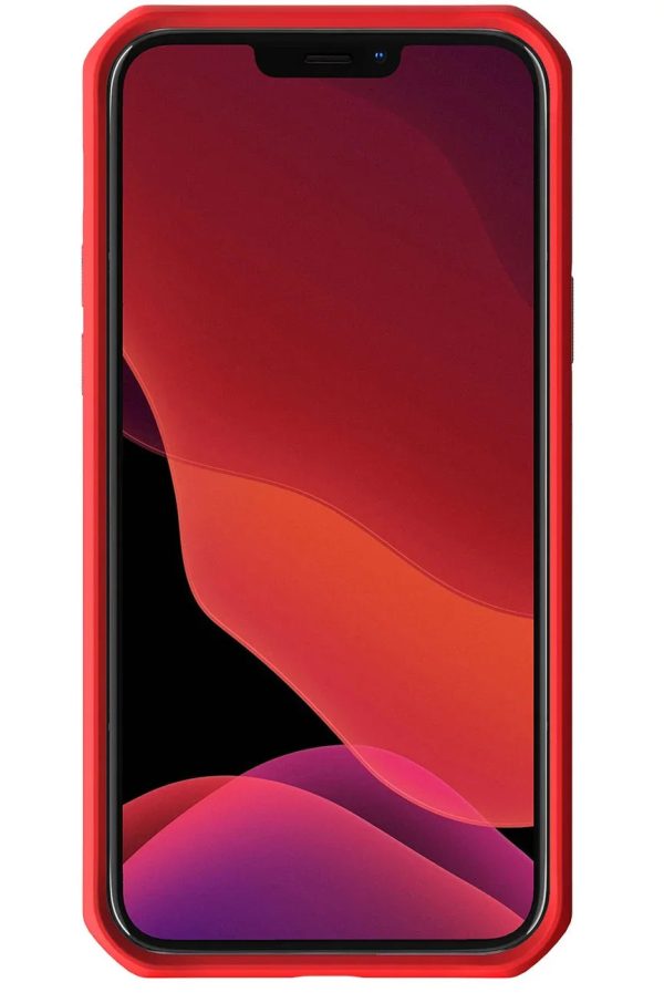 Itskins Hybrid Tek iPhone 12 & 12 Pro Case -Red And Transparent - Tashqila