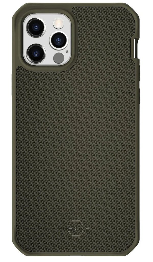 Itskins Hybrid Ballistic iPhone 12 & 12 Pro Magsafe Case -Khaki - Tashqila
