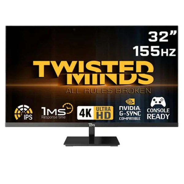 Twisted Minds UHD 32'', 4K, 155Hz, 1ms, HDMI 2.1, IPS Panel Gaming Monitor - Tashqila