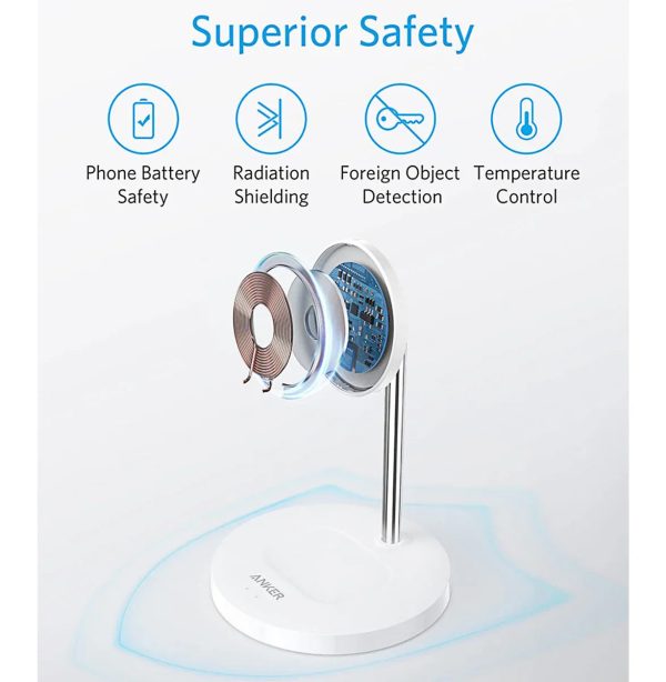 Anker Powerwave Magnetic 2-In-1 Stand Lite - White - Tashqila