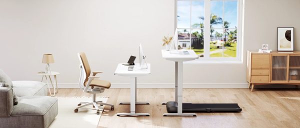 King Smith Smart Height Adjustable Table - White - Tashqila