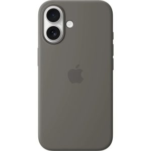 Apple iPhone 16 Silicone Case with MagSafe - Stone Gray - Tashqila