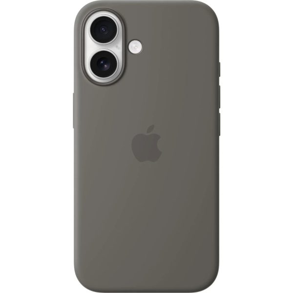 Apple iPhone 16 Silicone Case with MagSafe - Stone Gray - Tashqila