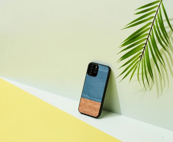 Man & Wood Case For iPhone 12 Pro Max - Denim - Tashqila