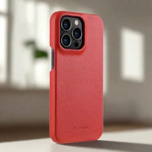 Melkco iPhone 13 Pro Premium Leather Cover - Red - Tashqila