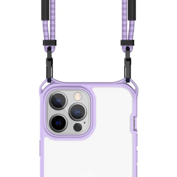 Itskins Hybrid Sling iPhone 13 Pro Max Cover - Light Purple - Tashqila