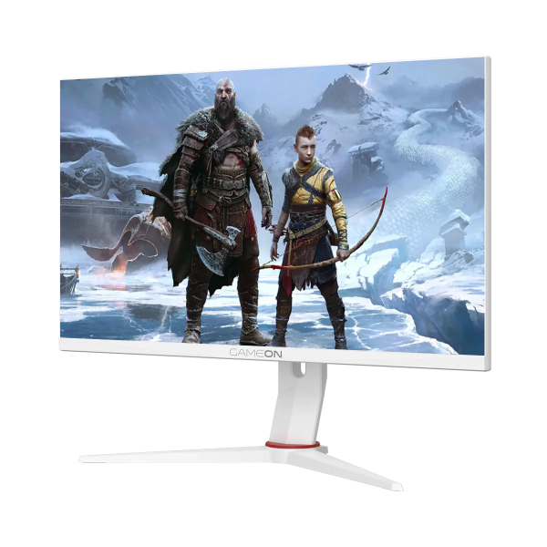 GAMEON Artic Pro Series 24" FHD, 180Hz, 0.5ms, Flat Gaming Monitor (Support PS5) - White - Tashqila