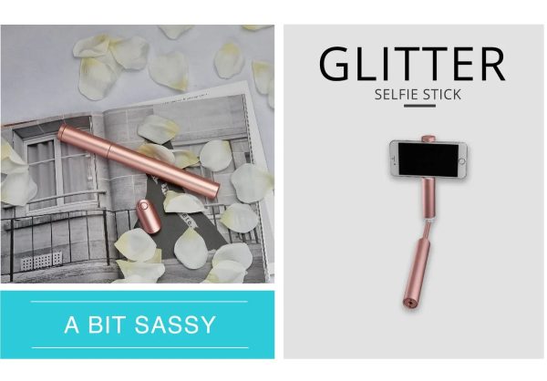Cliquefie Glitter Selfie Stick - Tashqila