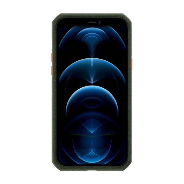 Itskins Feroniabio Summit iPhone 12 / 12 Pro Case - Kaki And Orange - Tashqila