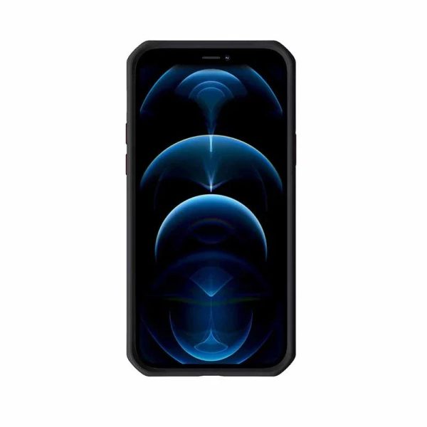 Itskins Hybrid Carbon iPhone 12 & 12 Pro Case - Red Carbon And Red - Tashqila