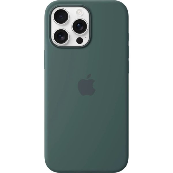Apple iPhone 16 Pro Max Silicone Case with MagSafe - Lake Green - Tashqila