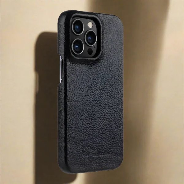 Melkco iPhone 13 Pro Premium Leather Cover - Black - Tashqila