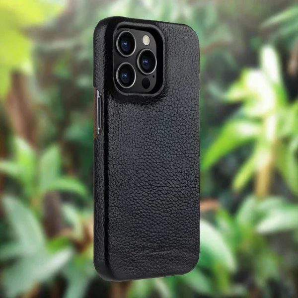 Melkco iPhone 13 Pro Max Premium Leather Cover - Black - Tashqila