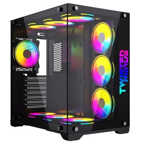 Twisted Minds Bullet-07 Mid Tower Gaming Case - Black - Tashqila