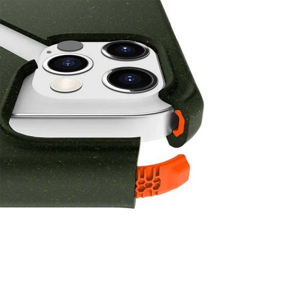 Itskins Feroniabio Summit iPhone 12 / 12 Pro Case - Kaki And Orange - Tashqila