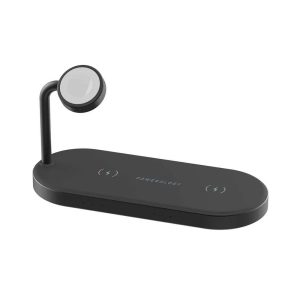 Powerology 4in1 Fast-Wireless Charging Dock - Black - Tashqila