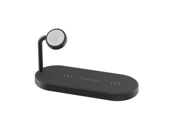 Powerology 4in1 Fast-Wireless Charging Dock - Black - Tashqila