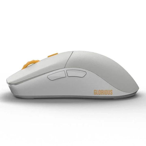 Glorious Series One PRO Wireless Mouse - Genos - Grey/Gold - Forge - Tashqila