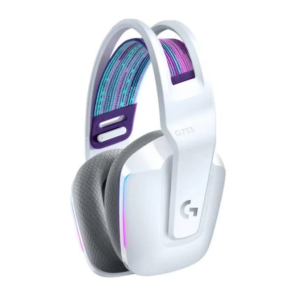Logitech G733 Lightspeed Wireless RGB Gaming Headset - White - Tashqila