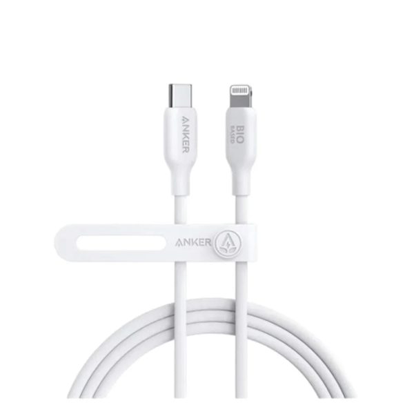 Anker 542 Usb-C To Lightning Cable (Bio-Based) (0.9M/3Ft) -White - Tashqila