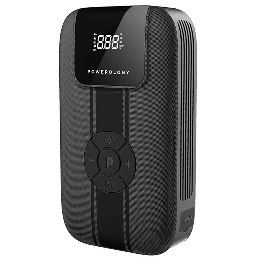 Powerology 11200mAh Jump Starter With Air Compressor - Tashqila