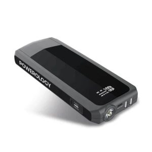 Powerology Emergency 12V Jump Starter with 16000mAh Powerbank 18W PD QC3.0 - Black - Tashqila