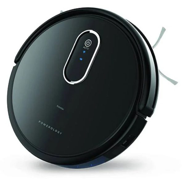 Powerology Smart Robotic Vacuum Cleaner - Black - Tashqila
