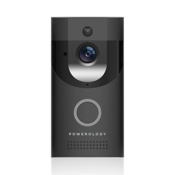 Powerology Smart Video Doorbell with Night Vision and Motion Sensor - Tashqila