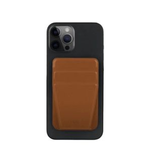 Uniq Lyft Magnetic Snap-On Stand And Card Holder - Brown - Tashqila