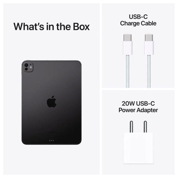 Apple iPad Pro (2024) - M4 Chip 9-Core CPU / 256GB / 11" Ultra Retina Display / Wi-Fi / Cellular / 1YW / Space Black - Tablet - Tashqila