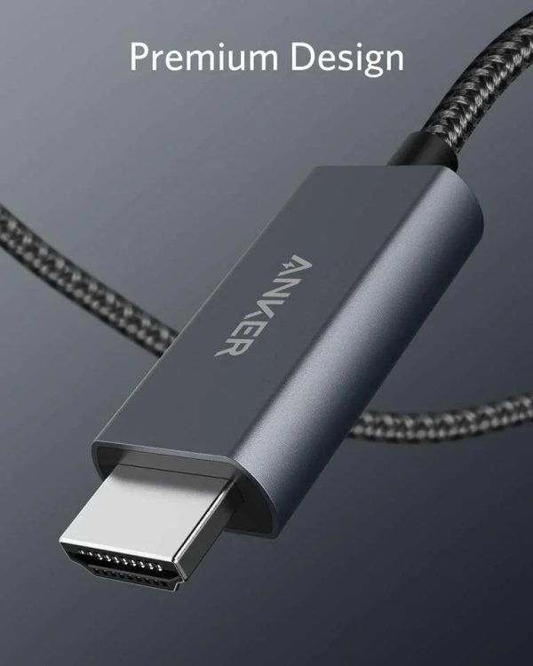 Anker 311 USB-C to HDMI 4K Nylon Cable (1.8m/6ft) - Black - Tashqila