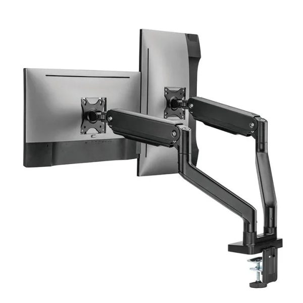 Twisted Minds Dual Monitor Mechanical Spring Monitor Arm -Black (Fit Screen Size 17""-35"") - Tashqila