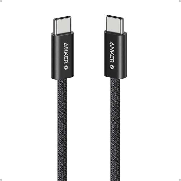Anker Zolo 240W Usb-C To Usb-C Cable Braided (1.8M/6Ft) - Black