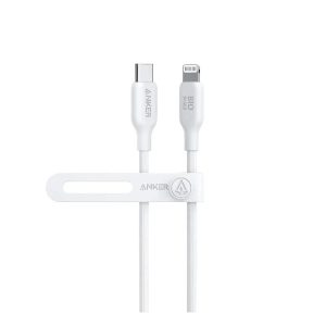 Anker 542 USB-C to Lightning Cable (Bio-Based) (1.8m/6ft) - White - Tashqila